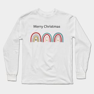 merry christmas cute rainbow gift Long Sleeve T-Shirt